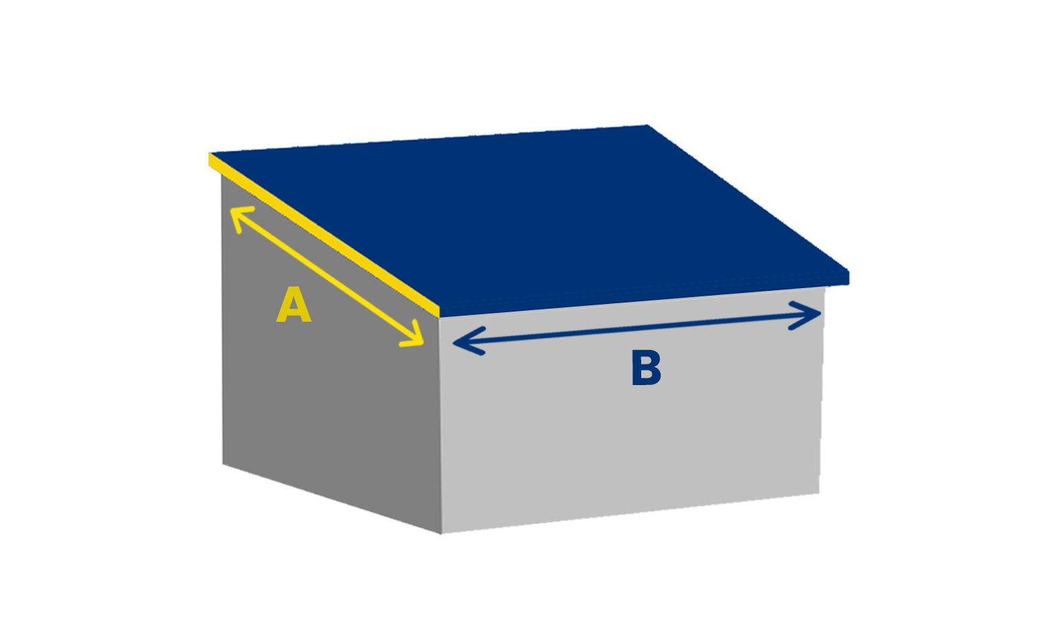 Diagram of an Lean-To Roof